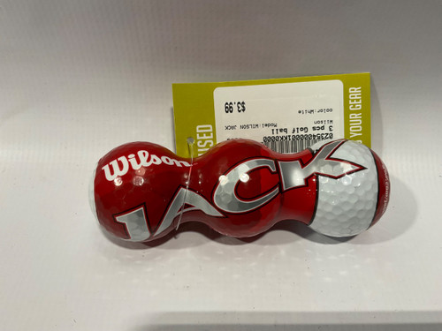 Vist Large View of Product Image Which is Used Wilson WILSON JACK 3 Ball - Golf Ball Sleeve White