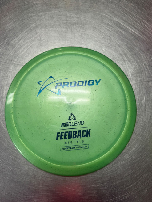 Vist Large View of Product Image Which is Used Prodigy REBLEND FEEDBACK Disc Golf Driver Green