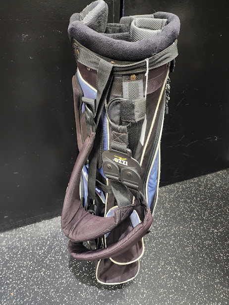 Vist Large View of Product Image Which is Used Izzo LEGACY STAND BAG Mens Stand Bag Black And Royal Blue