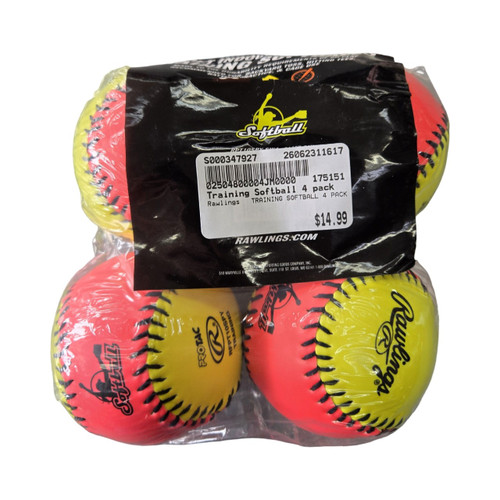 Vist Large View of Product Image Which is Used Rawlings TRAINING SOFTBALL 4 PACK BB/SB Training Aid