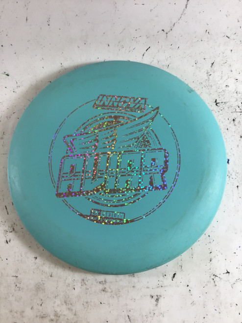 Vist Large View of Product Image Which is Used Innova DX AVIAR Disc Golf Putter Sky Blue 150g