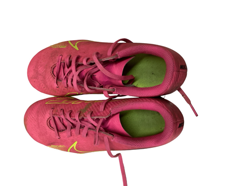 Vist Large View of Product Image Which is Used Nike MERCURIAL Soccer Cleats Pink Junior 04.5