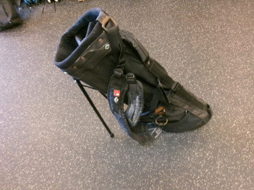 Vist Large View of Product Image Which is Used Taylormade BLACK STAND BAG Mens Stand Bag Black