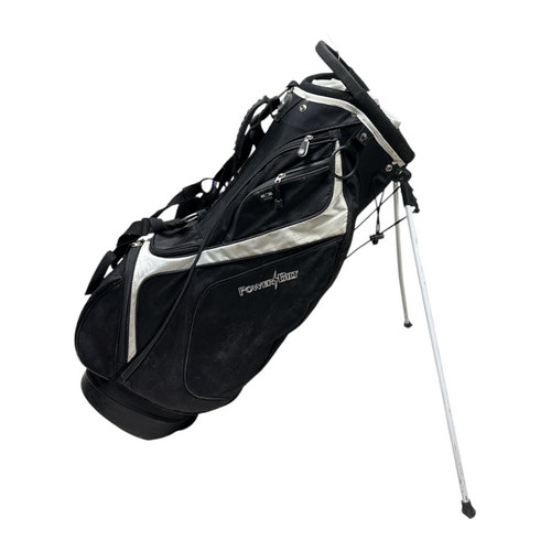 Vist Large View of Product Image Which is Used Powerbilt Mens Black Golf Stand Bag