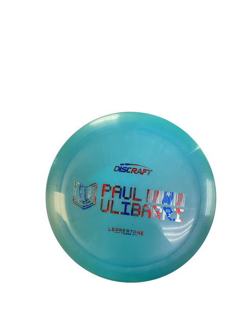 Vist Large View of Product Image Which is Used Discraft BIG Z PAUL ULIBARRI LEDGESTONE DRIVER Disc Golf Driver Carolina Blue 174g