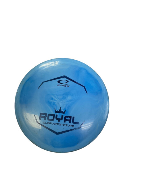 Vist Large View of Product Image Which is Used Latitude 64 ROYAL GLORY PROTO Disc Golf Driver Royal Blue 175g