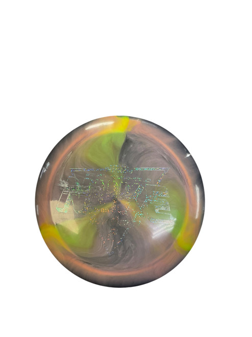 Vist Large View of Product Image Which is Used Discraft ESP SWIRL TOUR SERIES NUKE Disc Golf Driver Brown 174g