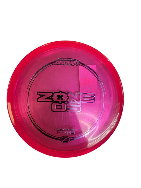 Vist Large View of Product Image Which is Used Discraft Z ZONE OS Disc Golf Mid Range Neon Pink 174g