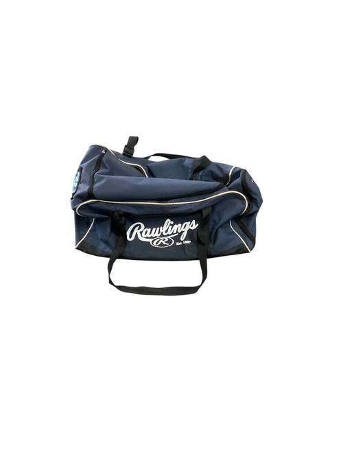 Vist Large View of Product Image Which is Used Rawlings DUFFLE BB/SB Player Carry Bag Navy Blue