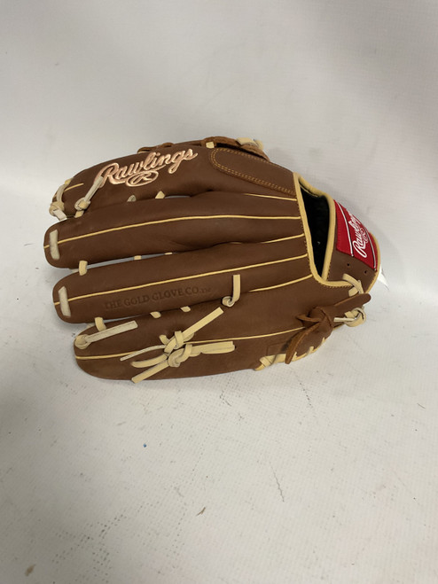 Vist Large View of Product Image Which is Used Rawlings PREMIUM SERIES BB/SB Glove RH Throw None 12 3/4"