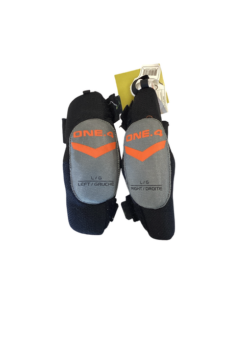 Vist Large View of Product Image Which is Bauer ONE.4 EP YTH LRG Youth Elbow Pads LG