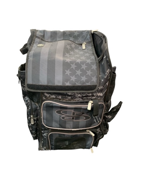Vist Large View of Product Image Which is Used BoomBah BOOMBAH WHEELED BAG BLK/GRY BB/SB Player Wheeled Bag Black