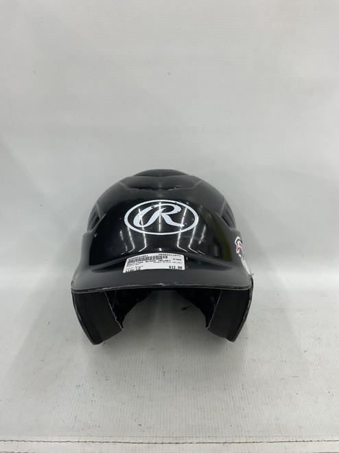 Vist Large View of Product Image Which is Used Rawlings BLACK HELMET Batting Helmet No Mask Black LG