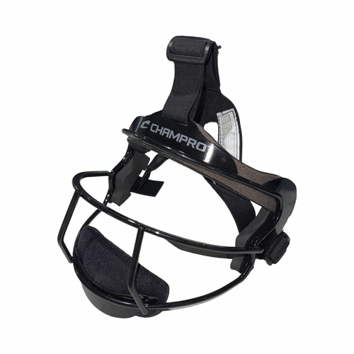 Vist Large View of Product Image Which is Used Champro ADULT MASK BB/SB Fielders Mask Black Fits all
