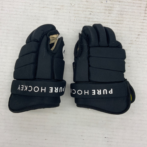 Vist Large View of Product Image Which is Used Pure Hockey Junior Gloves Black 10"