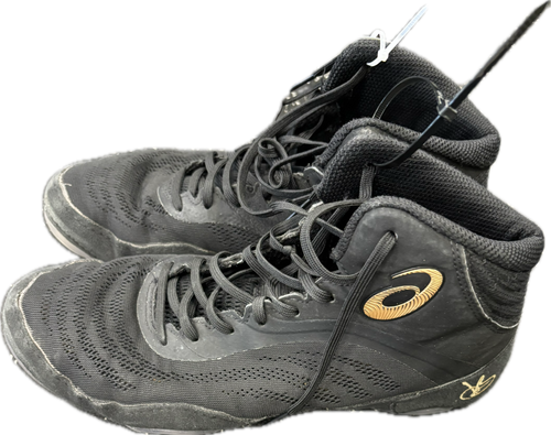 Vist Large View of Product Image Which is Used Asics SPLIT ELITE Wrestling Shoes Black Senior 8.5