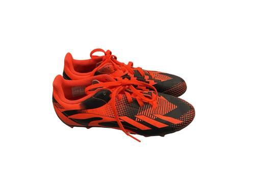 Vist Large View of Product Image Which is Used Adidas Soccer Cleats Orange Junior 04.5