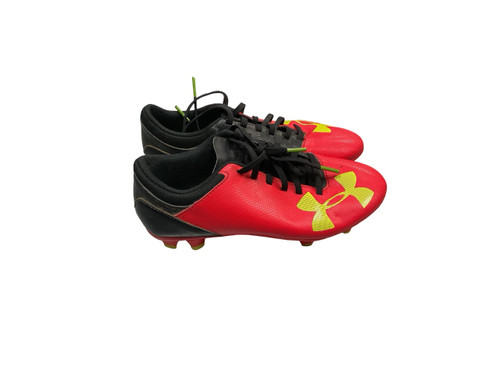Vist Large View of Product Image Which is Used Under Armour Soccer Cleats Red Junior 03