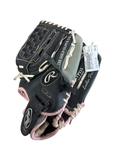 Vist Large View of Product Image Which is Used Rawlings FASTPITCH RH Throw Fastpitch Gloves Black 11 1/2"