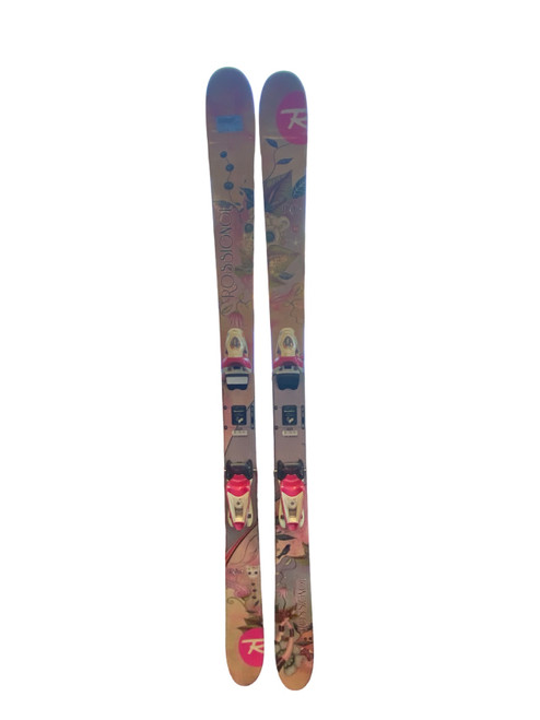 Vist Large View of Product Image Which is Used Rossignol TRIXIE Girls DH Ski/Binding Pink 148 cm
