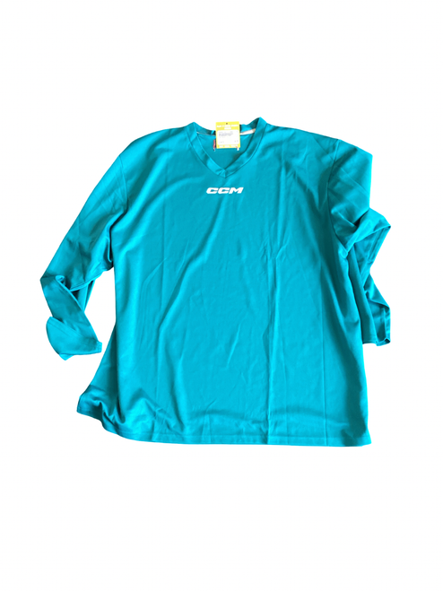 Vist Large View of Product Image Which is  CCM Hockey Practice Jersey Teal XL