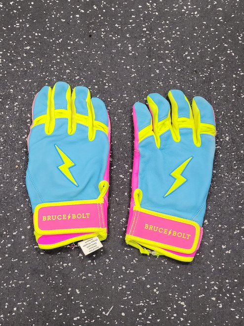Vist Large View of Product Image Which is Used BB/SB Batting Gloves Carolina Blue LG