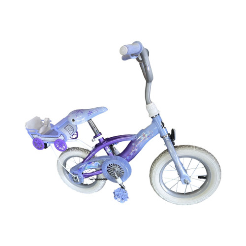 Vist Large View of Product Image Which is Used Huffy FROZEN BIKE 12 Cruiser Bike Girls Purple 12"
