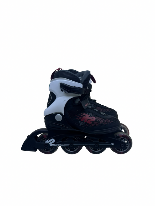 Vist Large View of Product Image Which is Used K2 KINETIC 80 Senior Rec Fitness Skates Black Senior 6
