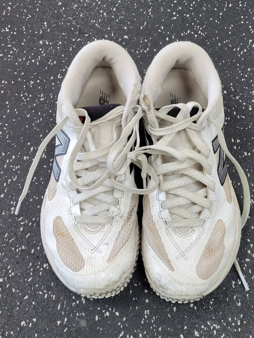 Vist Large View of Product Image Which is Used New Balance LAX Cleats Womens White Senior 8