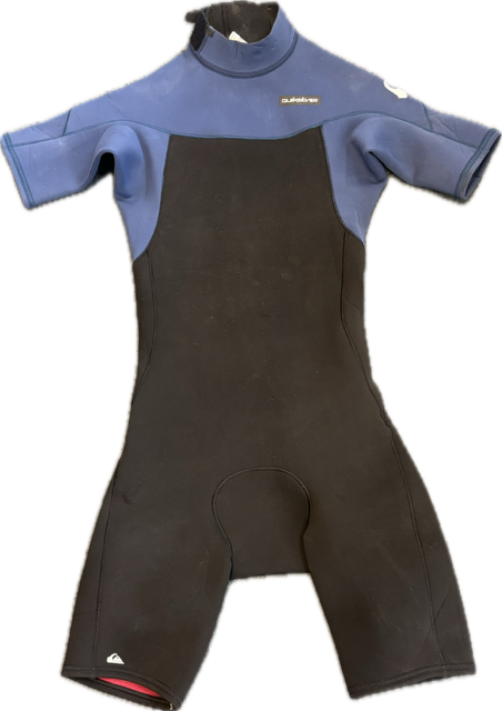 Vist Large View of Product Image Which is Used Quiksilver 2/2 Junior Spring Suit Navy Blue JR 12