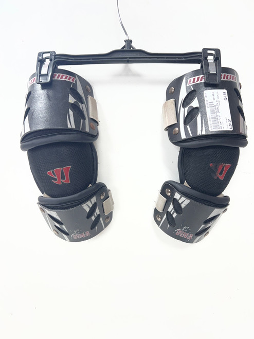 Vist Large View of Product Image Which is Used Warrior GREMLIN Lacrosse Arm Pads/Guards Black SM