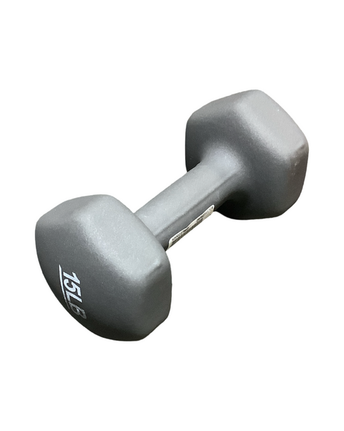 Vist Large View of Product Image Which is Used Hex Dumbbell (Each) 15 lb