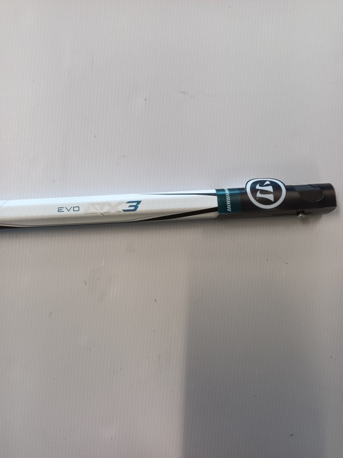 Vist Large View of Product Image Which is New Warrior FATBOY EVO QX3 Mens Atk/Mid LAX Shaft White