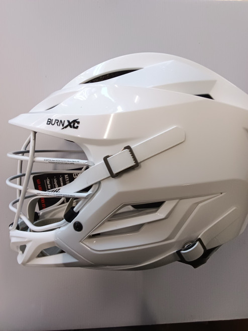 Vist Large View of Product Image Which is Used Warrior BURN XC Lacrosse Helmet White One Size