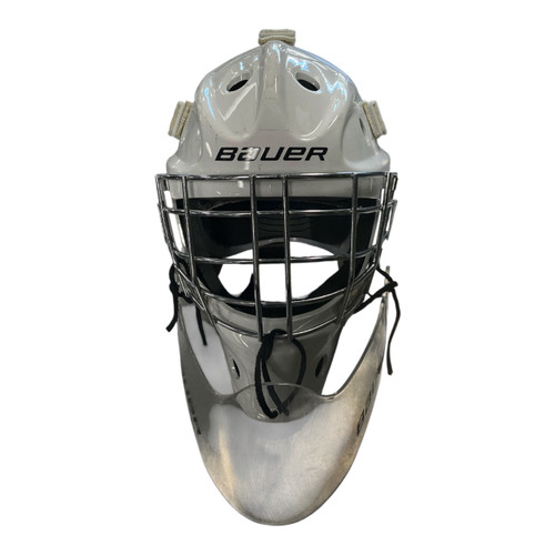 Vist Large View of Product Image Which is Used Bauer 930 Youth Goalie Helmet/Mask White One Size