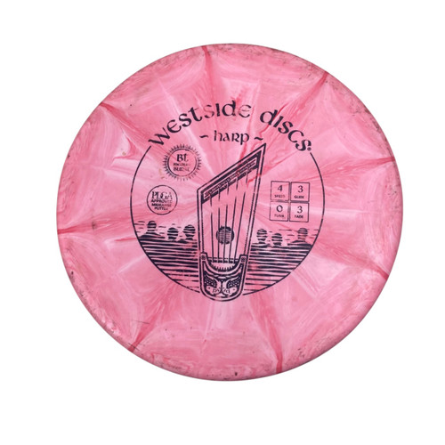 Vist Large View of Product Image Which is Used Westside BT MEDIUM BURST HARP Disc Golf Putter Red