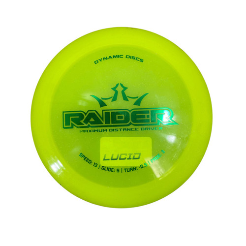 Vist Large View of Product Image Which is Used Dynamic Discs LUCID RAIDER Disc Golf Driver Yellow