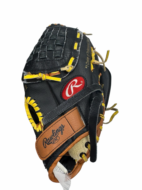 Vist Large View of Product Image Which is Used Rawlings PL129FB BB/SB Glove RH Throw Black 11"