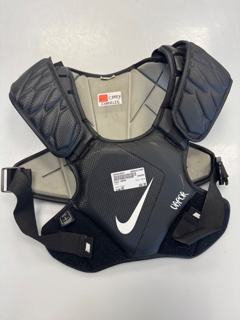 Vist Large View of Product Image Which is Used Nike VAPOR Lacrosse Shoulder Pads Black MD