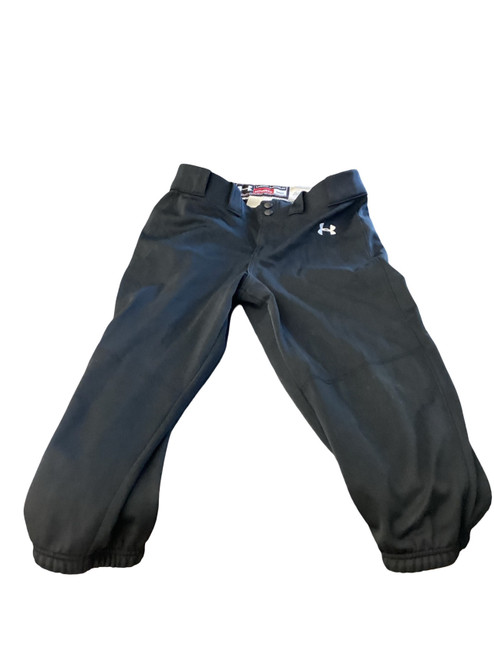 Vist Large View of Product Image Which is Used Under Armour BASEBALL PANTS BB/SB Pant Mens Black MD