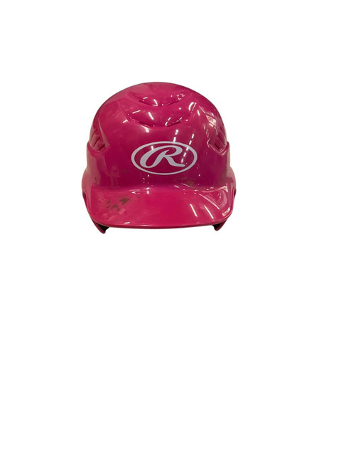 Vist Large View of Product Image Which is Used Rawlings BB HELMET Batting Helmet No Mask Pink SM