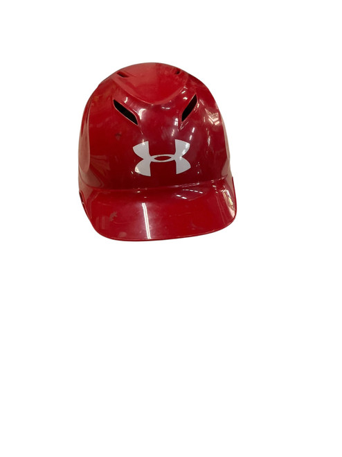 Vist Large View of Product Image Which is Used Under Armour BB HELMET Batting Helmet No Mask Red MD