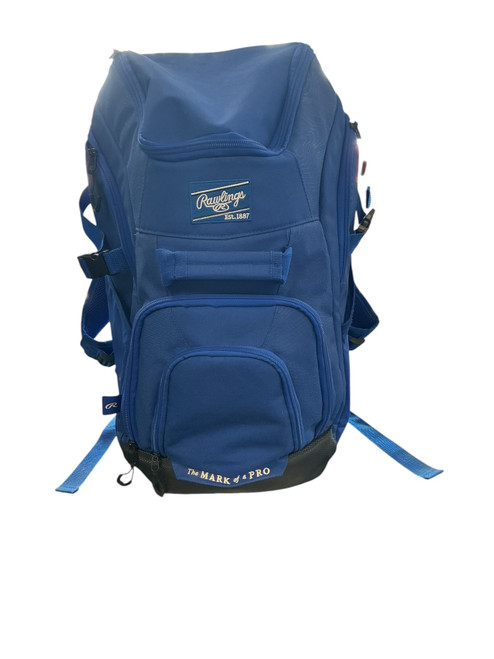 Vist Large View of Product Image Which is Used Rawlings BACKPACK BB/SB Player Backpack Royal Blue