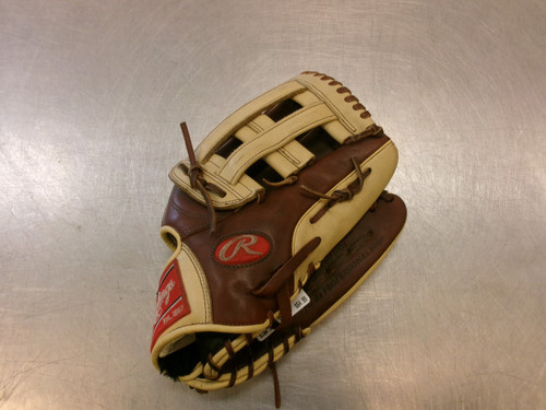 Vist Large View of Product Image Which is Used Rawlings GG ELITE BB/SB Glove RH Throw Brown 12 3/4"