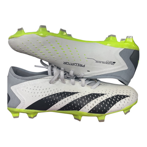 Vist Large View of Product Image Which is Used Adidas Soccer Cleats White Senior 6.5