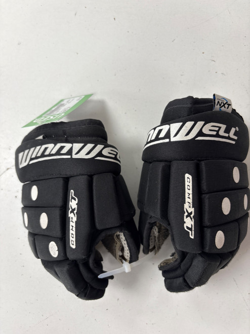 Vist Large View of Product Image Which is Used WinnWell COMPXT Youth Gloves Black 9"
