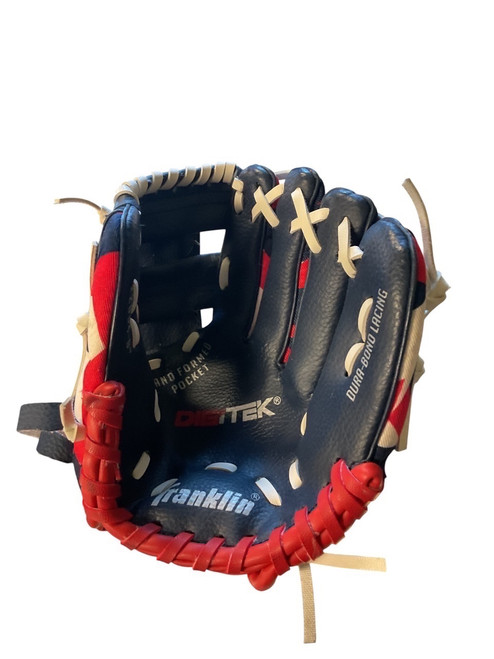 Vist Large View of Product Image Which is Used Franklin DIGITEK BB/SB Glove T-ball Navy Blue 8"