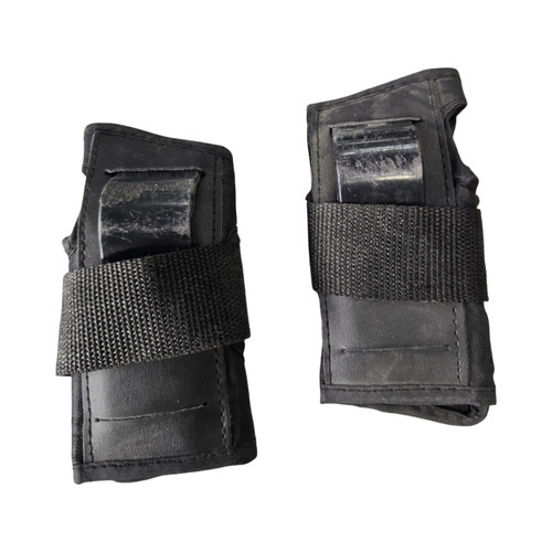 Vist Large View of Product Image Which is Used WIPEOUT WRIST GUARDS YOUTH MD Inline Wrist Guards Black MD