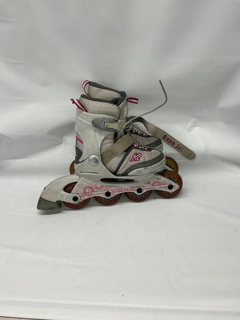 Vist Large View of Product Image Which is Used K2 ANNA JR 11-2 Junior Rec Fitness Skates Grey Adjustable
