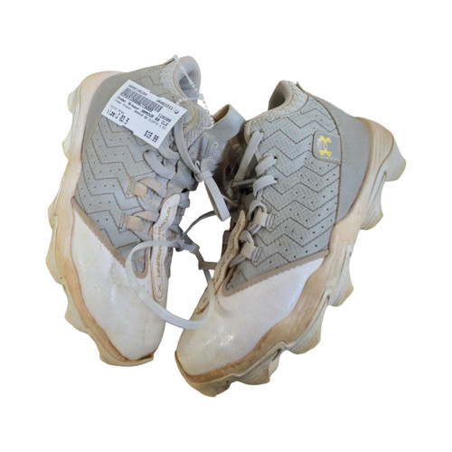 Vist Large View of Product Image Which is Used Under Armour ARMOUR BB CLEATS 3.5Y BB/SB Cleats Grey Junior 03.5